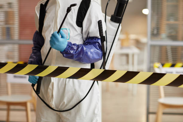 Professional Biohazard Cleanup technician working in Keene, CA